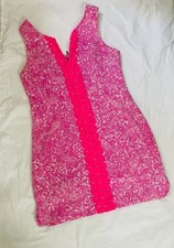 LILLY PULITZER TARGET DRESS SEE YA LATER PINK CIARAN KRISTEN CLASSIC SHIFT S 12