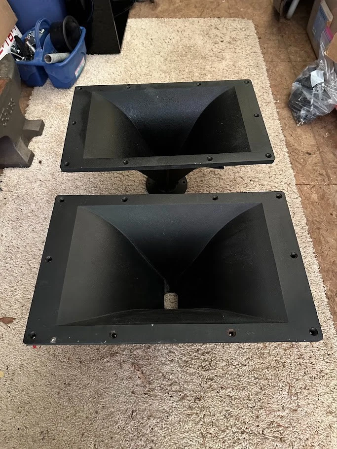 par de 2 JBL 2385a 60x40 bocina birdial delantera plana 2" garganta para 2441 2445 2450 e Foto 2 de 4