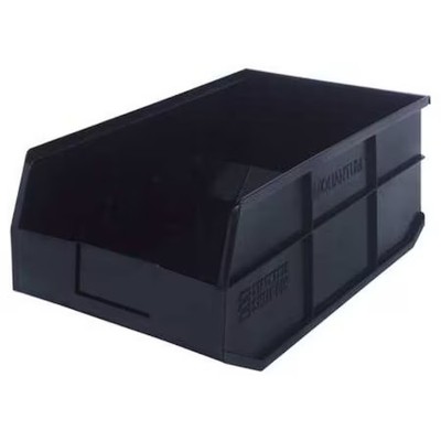 Quantum Storage Systems Ssb465bk Shelf Storage Bin, Polypropylene, Black, 7 In
