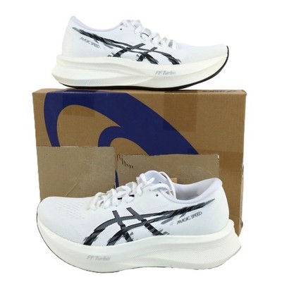 Asics MAGIC SPEED 4 Running Shoes In White & Black Men's Size 8 (1011B875-101)