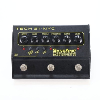 TECH21 SansAmp programmierbarer Tieftöner DI-Gitarren-Effektpedal guter Betrieb