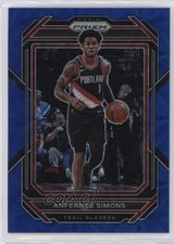 2022-23 Panini Prizm Choice Blue Prizm /49 Anfernee Simons #46 11y2
