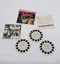 Vintage View Master Batman 1966 TV Reels Booklet GAF 3 Reel Set DC Comics
