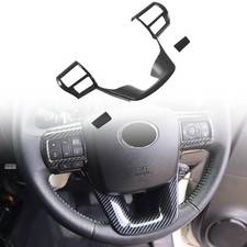 Cubierta interior decoración volante aspecto carbono para Toyota Hilux Revo 2016-2025