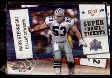 2010 Playoff Contenders Super Bowl Ticket Black Mark Stepnoski 42/50 #49