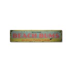 Beach Bums, Custom Family Cottage - Rustic Distressed Wood Sign