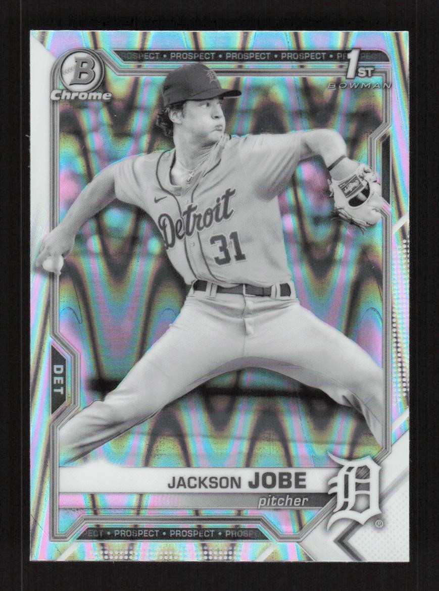 Jackson Jobe 2021 Bowman Draft Chrome Black & White RayWave Refractor #BDC-69