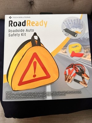Tech Solutions Road Ready Roadside Auto Safety Kit New In Box Never Used