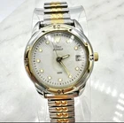 Vintage Timex Indiglo F5 Date St Steel Womens Wrist Watch Two Tone - New Battery