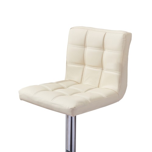 Faux Leather Barstool Chrome Base Stool Counter Height Stool Breakfast Bar Chair - Picture 28 of 172