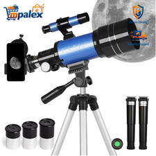 Teleskop Kinder Astronomie 70mm Blende Ausziehbar Stativ Mondfilter