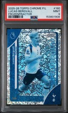 2025-26 Topps Chrome Future Stars Lucas Bergvall Frozen Fractor PSA 9 #/-5