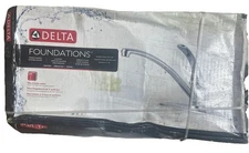 NEW Delta Foundations Single-Handle Standard Kitchen Faucet in Chrome