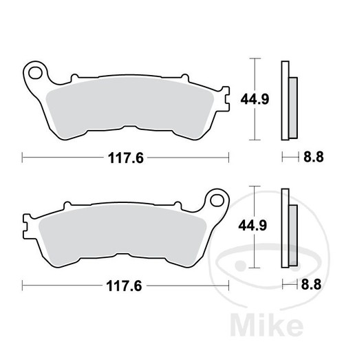 15605-Pastiglie freno anteriori sinterizzate ALTN: 7320435 compatibile con HONDA - 第 1/1 張圖片