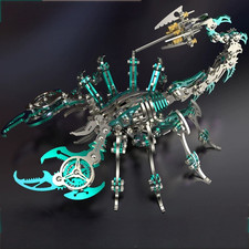 Green Cyber Scorpion Metal Model Kit   3D DIY Mechanical Scorpion Toy Gift