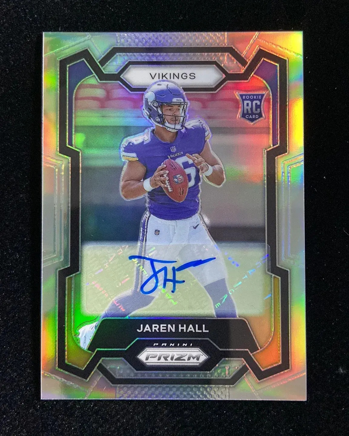 2023 Panini Prizm Silver #367 Jaren Hall RC Rookie Auto Vikings JP