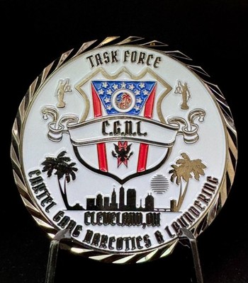    Cleveland- Cartel/Gang/Narcotics Task Force Challenge Coin    