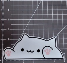 Cute Cat V1 Sticker 6" Peeker