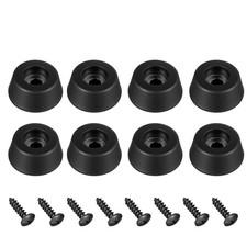 8Pcs Heavy-Duty Rubber Feet for Subwoofer, Speaker Isolation Pads with Black