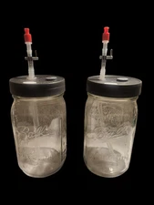 Mushroom Liquid Culture Extraction Lids (Set of 2)