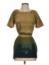 Simply Vera Vera Wang Women Green Cocktail Dress 4