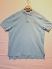 POLO BY RALPH LAUREN Polo Mens XL Blue Cotton Logo Shirt Short Sleeve 24x31