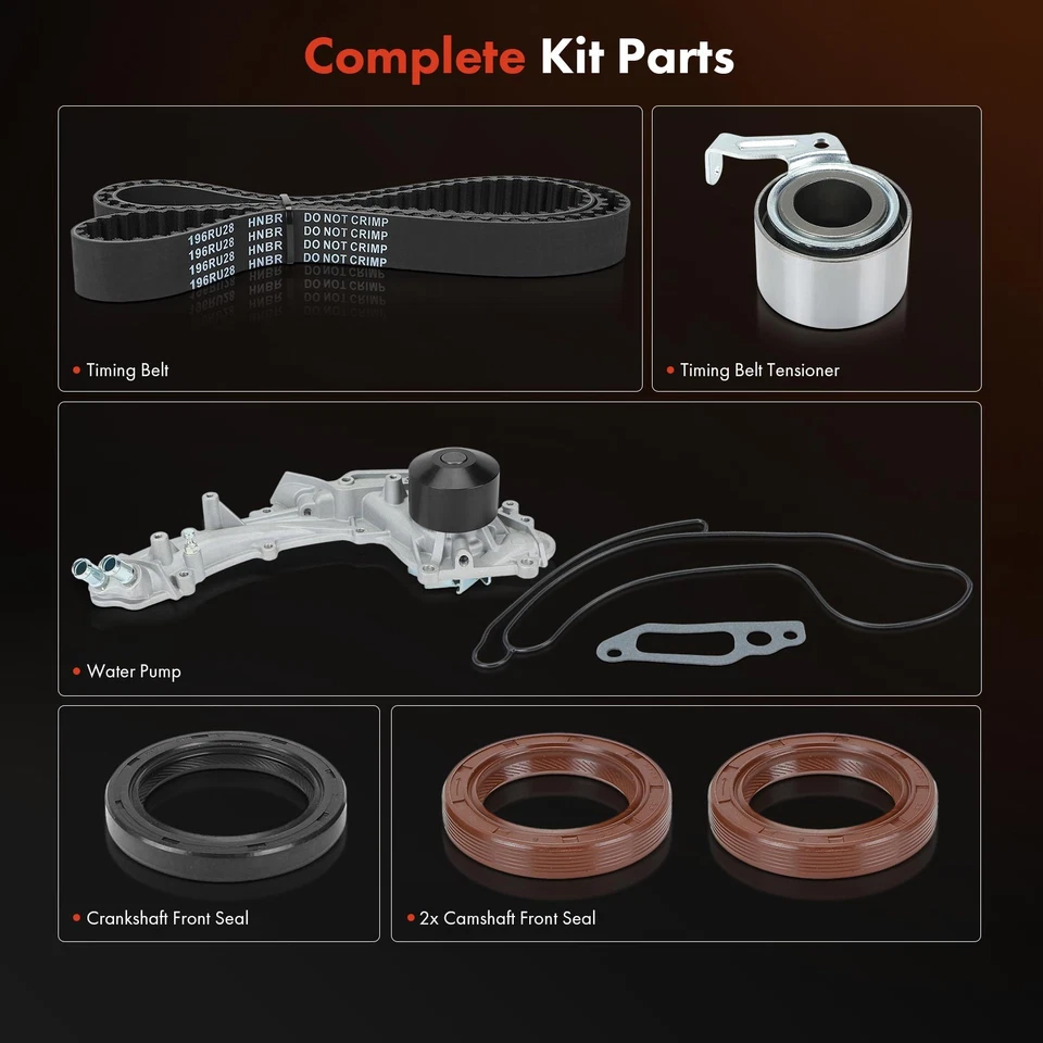 Nuevo kit de correa de distribución y bomba de agua 6 piezas con junta para Acura Legend 1991-1995 3,2 L Foto 2 de 4