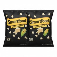 PACK OF 2, Smartfood, White Cheddar Flavored Popcorn, classic snack 17 oz. 