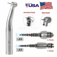 Dental Fiber Optic LED Handpiece / LED Quick Coupler 4/6Hole Swivel KAV STYLE