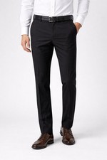 Calvin Klein Mens Slim Fit Solid Black Dress Pants 30/32 NEW 95 NWT Stretch