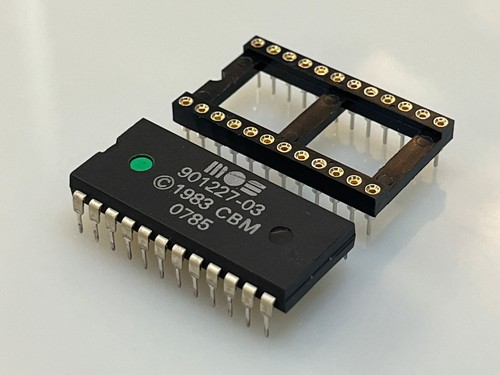 ✅ MOS 901227 - 03 KERNAL ROM + SOCKET DIP HOLE ⭐ C64 COMMODORE 64 ⭐ 100% WORK ✅ - Foto 2 di 3