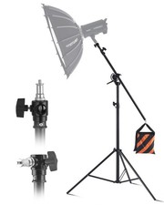 Air Cushioned Aluminum Light Stand Max Height 12.8 ft/390 cm Adjustable Ph