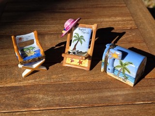 Set of 3 Limoges Beach Themed Porcelain Trinket Boxes – Naples Florida Signed