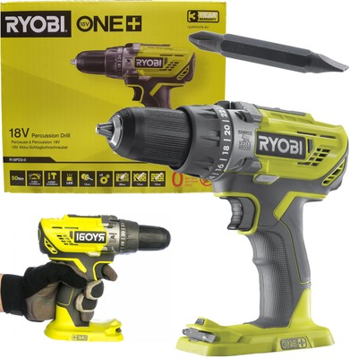 Ryobi Akku-Schlagbohrschrauber + doppelseitiger Schrauberbit R18PD3-0 5133002888