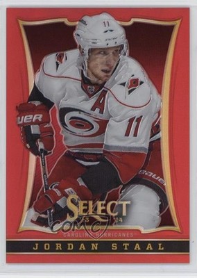 2013-14 Panini Select Black Friday Red Prizm 32/35 Jordan Staal #130 d4v