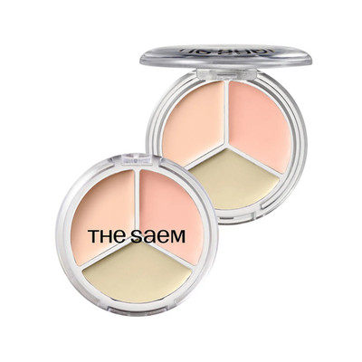THE SAEM Cover Perfection Triple Pot Concealer Glow 6g 3colors K-Beauty