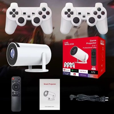4K 3D Game Projector, Android 11 WiFi 6 BT5.0 Home Theater...