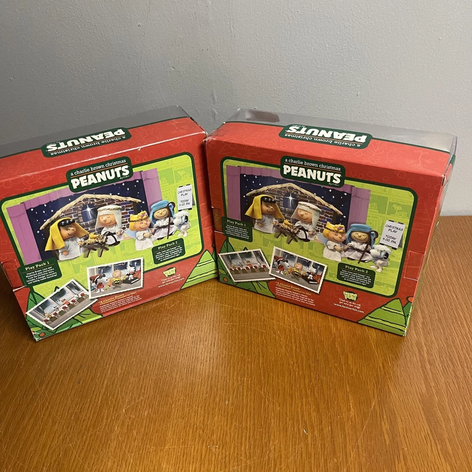 Peanuts Christmas Play Pack El Concurso de Navidad Figuras Set Forever Fun Nuevo Foto 3 de 4
