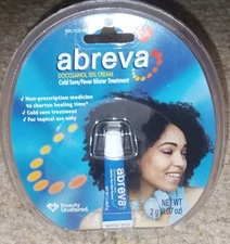 Abreva Cold Sore/Fever Blister Treatment, 0.07 Oz. Exp.  03/26 New 