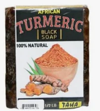 Taha 100% Natural African Turmeric Black Soap