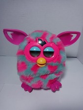 Hasbro Furby Boom 2012 azul con corazones rosas Talks Works