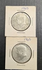 1965 SILVER KENNEDY HALF DOLLARS BOTH COINS INCLUDED IN AUCTION