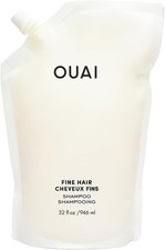 Image of OUAI Fine Shampoo Refill - Volumizing Shampoo with Strengthening Keratin, Bioti