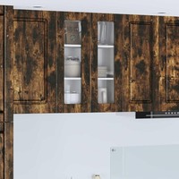 Wandglas-Schrank Porto GeräUcherte Eiche 60 X 31 X 80 Cm
