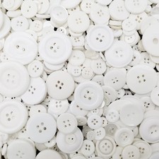 1600Pcs White Buttons for Crafts Bulk Assorted Sizes Craft Button Mixed for Craf