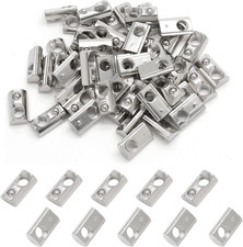 50Pcs M5 Spring T Nut 2020 Aluminum Extrusion T Nuts, Roll-In T Spring Nuts, M5