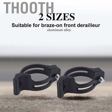 Bicycle Front Derailleur Braze On Clamp Band Adapter Aluminum Alloy 31.8/34.9mm