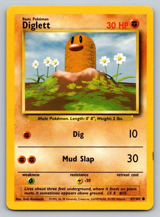 Diglett Base Set 047/102 DMG