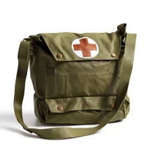 Czech Army OD Military Waterproof Medical Shoulder Bag 14" x 11.5" x 6 Free Ship