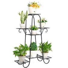 7 Tier Extra Large Indoor Metal Plant Stand Shelf Anti Rust Garden Flower Rack
